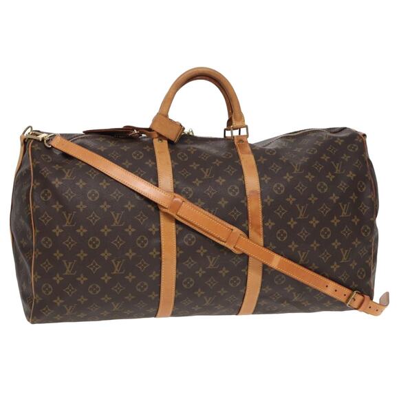 LOUIS VUITTON Monogram Keepall Bandouliere 60 Boston Bag M41412 - Picture 1 of 16